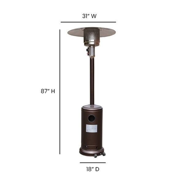 Patio Outdoor HeatingBronze Stainless Steel 40,000 BTU Propane Heater