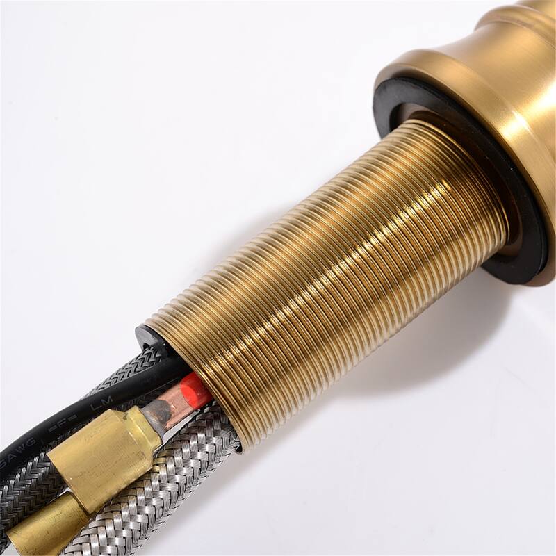 Gold Touchless Kitchen Sink Faucet with Pull Down Sprayer