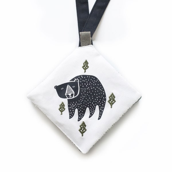 slide 2 of 5, Wee Gallery Crinkle Pages Stroller Toy - Woodland - Multi-Color