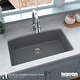 preview thumbnail 4 of 15, Karran Undermount Quartz Double Bowl Kitchen Sink