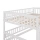 preview thumbnail 10 of 42, Contemporary Modern Style Full Over Full Low Bunk Bed,Solid Wood Bed with Fence and Ladder for Kids,Versatile Bunk Bed