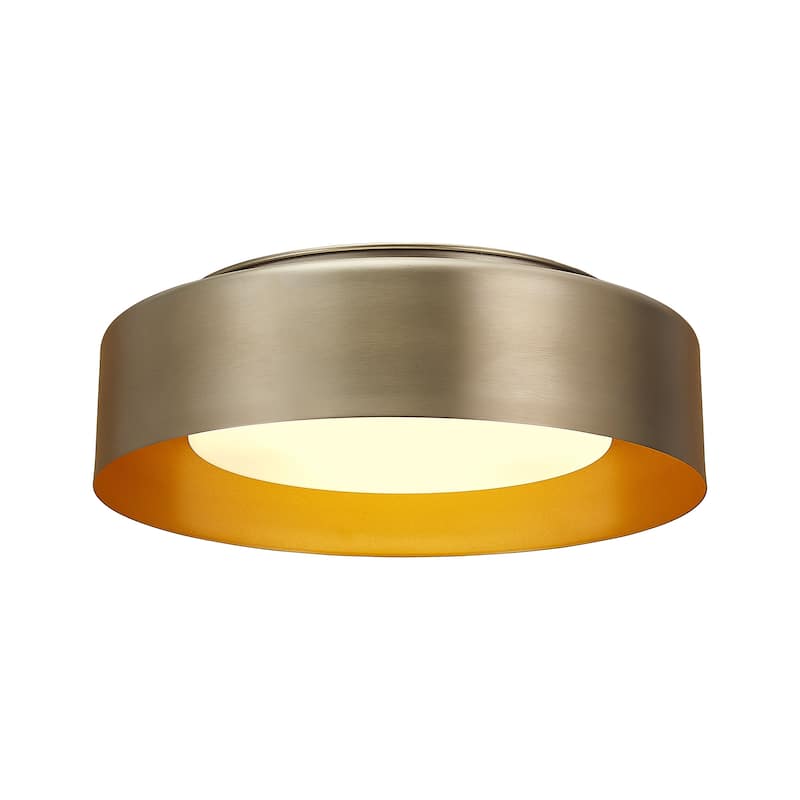 White And Gold Modern Ceiling Light 16 inch - 16"