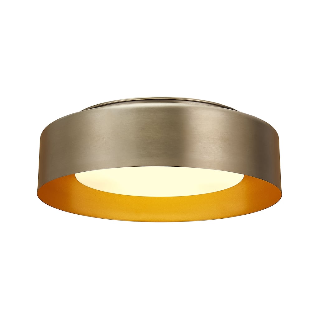 White And Gold Modern Ceiling Light 16 inch - 16"