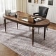 preview thumbnail 9 of 7, HOMCOM Area Rug 8x10, Machine Washable Rug, Non-Slip Traditional Flower Print Floor Cover Foldable Carpet for Living Room