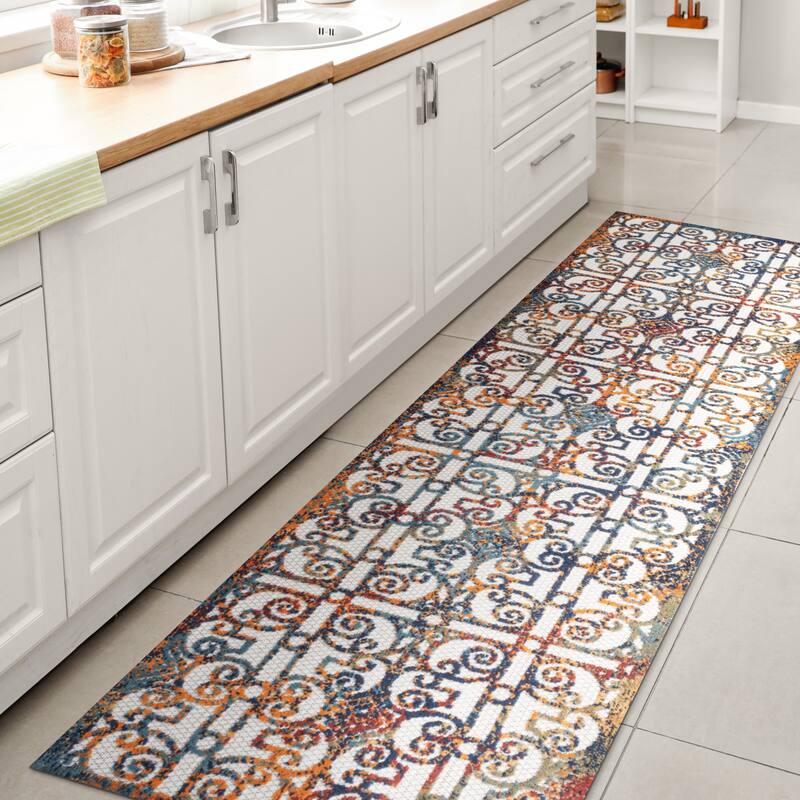 JONATHAN Y Tropics Ornate Trellis Indoor/Outdoor Area Rug