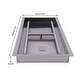 preview thumbnail 16 of 15, Stainless Steel Rectangular Built-in Fire Pit Pan 37.5in X 14in