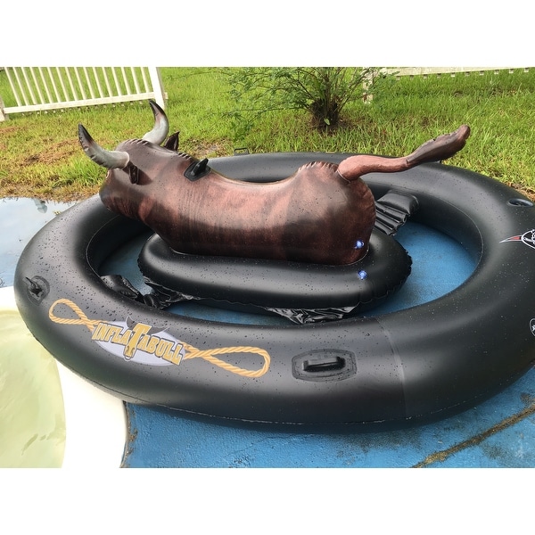 inflatable pool bull ride