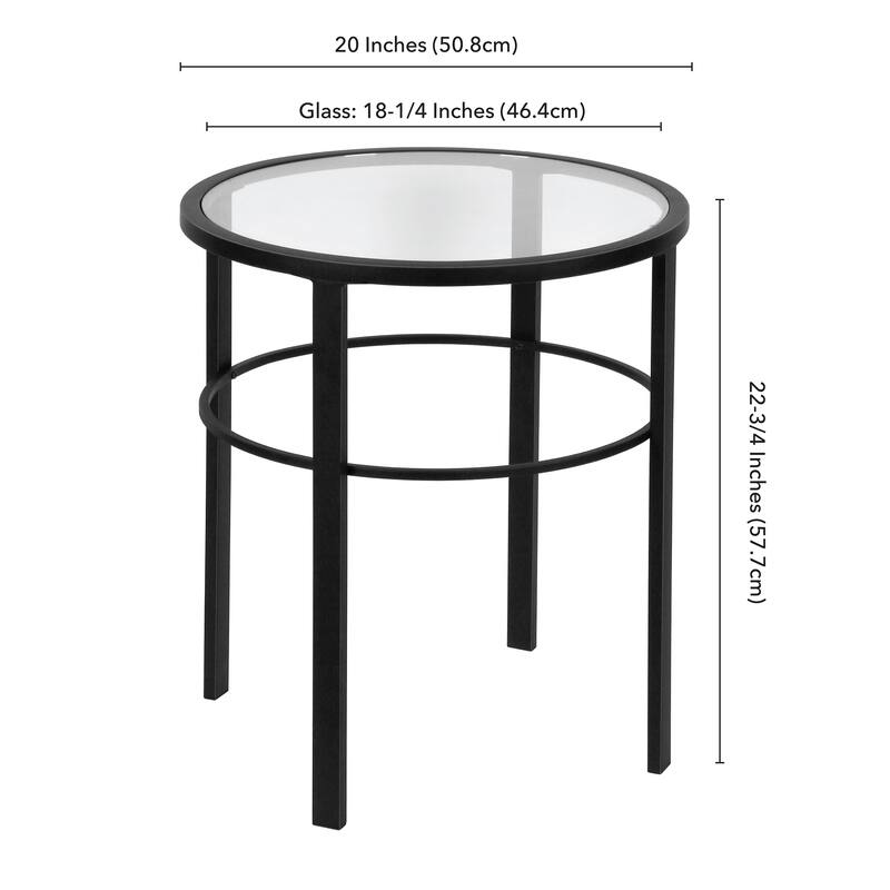 Gaia 20" Wide Round Side Table - 20" Wide