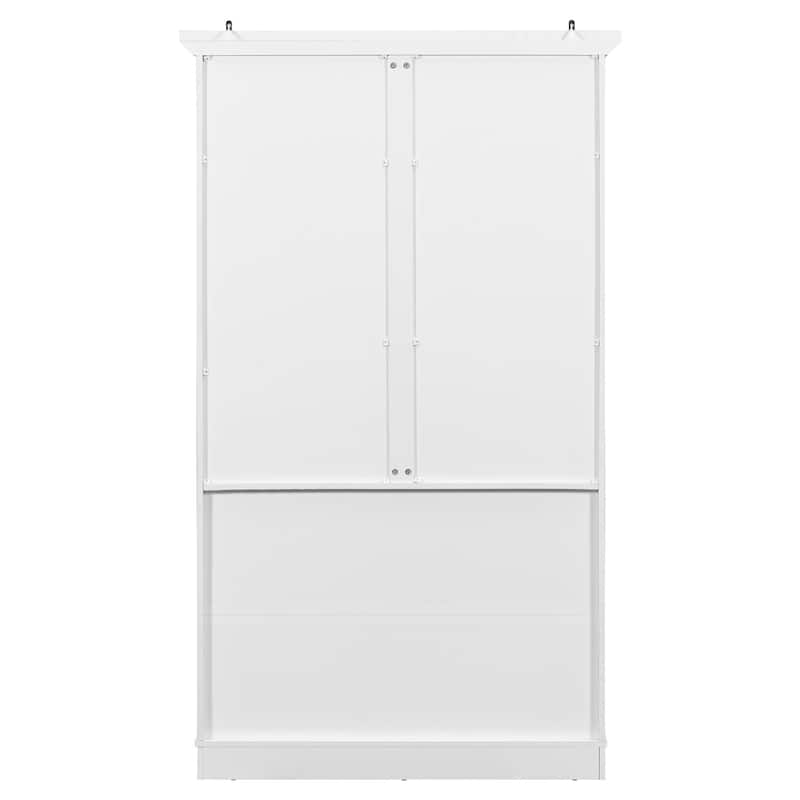 72" Shaker Style Kitchen Pantry Cabinet with Drawers, Freestanding Storage Cupboard with Pull-Out Trays