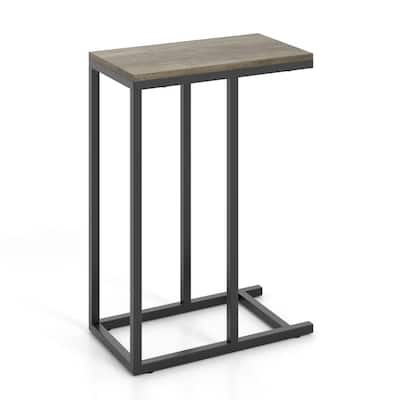 Metal Frame C End Table for Living Room Bedroom or Small Space