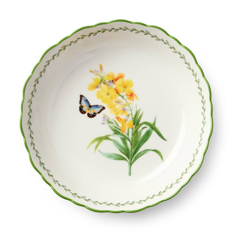 Certified International Mirabella 9" Soup/Cereal Bowls, Set of 4 Assorted Designs - 9.00"L x 9.00"W x 2.00"H