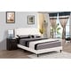 preview thumbnail 27 of 50, Carson Carrington Valsnas Adjustable Tufted Faux Leather Panel Bed White - Queen