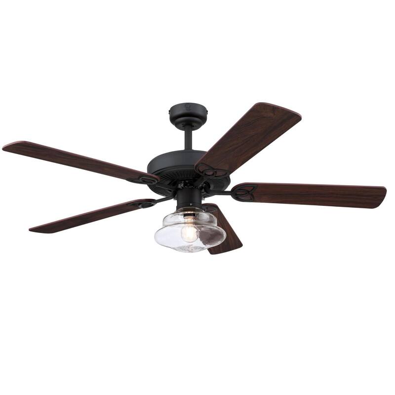 Westinghouse Lighting Scholar 52" Matte Black LED Indoor Ceiling Fan