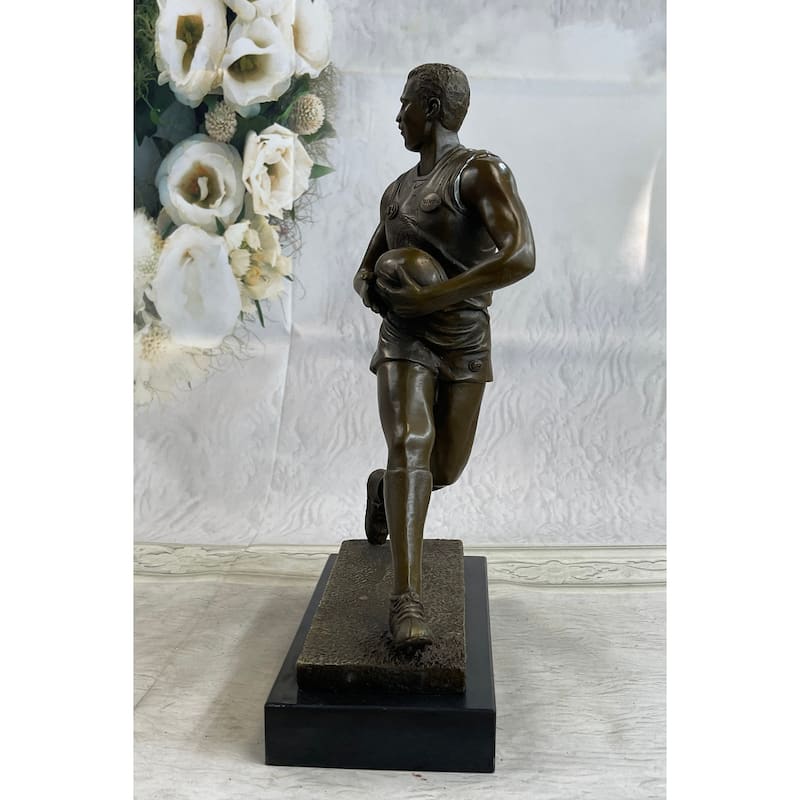Genuine Bronze Sport Rugby World Cup Australian Player Sculpture Statue