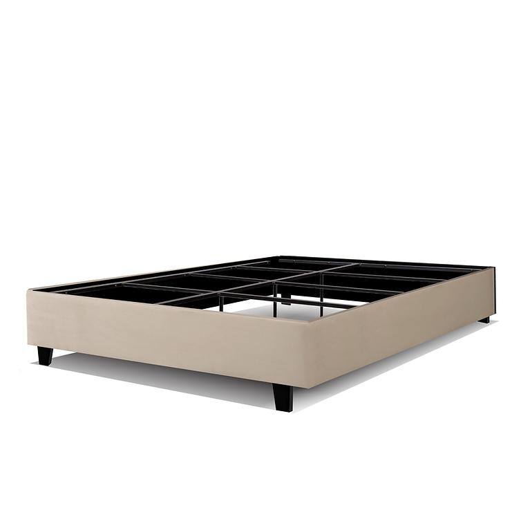 Republic Design House 14" Bed Frame with 4" Legs - Ivory - Queen