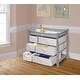 preview thumbnail 1 of 24, Sleigh Style Baby Changing Table with Six Baskets