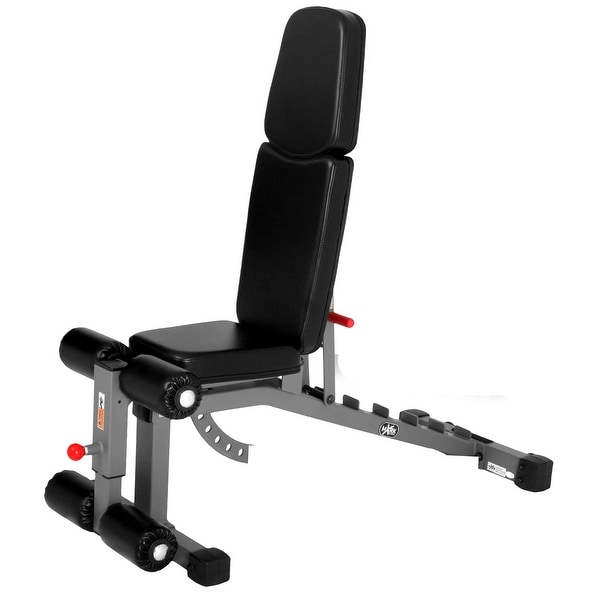 Xmark incline and decline 2025 weight bench with leg extension