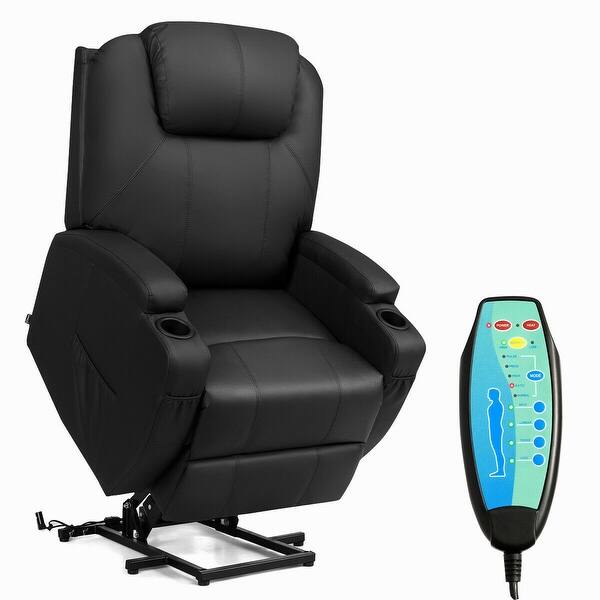 Shop Costway Electric Lift Power Recliner Chair Heated Massage
