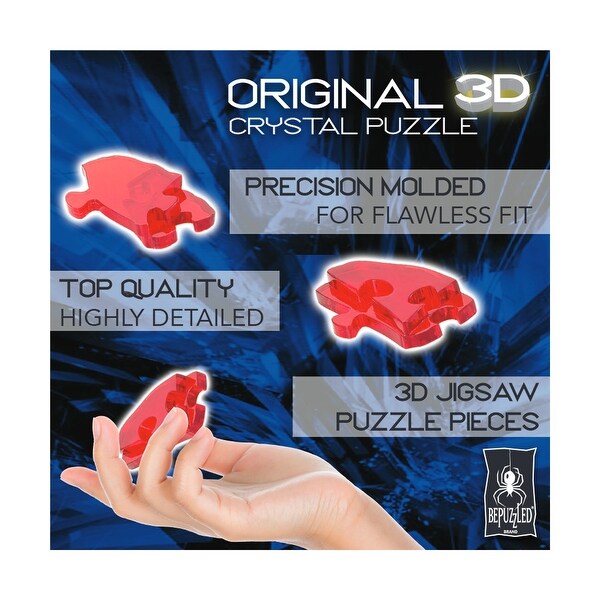 3D Crystal Puzzle - Dog and Puppy Black - 47 Pcs - N/A - Bed Bath