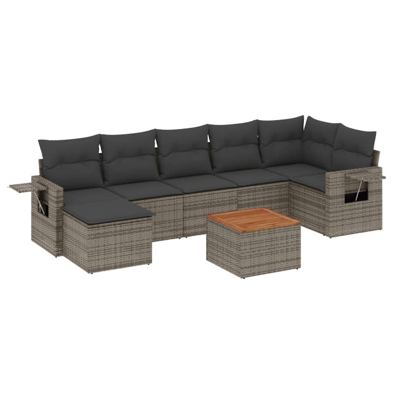 vidaXL Garden Sofa Set PE rattan Medium Modular Garden Sofa Set