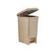 26 qt Slim Step Trash Can - Beige