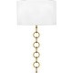preview thumbnail 2 of 6, Baynes 2-Light Brushed Gold Wall Sconce