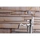 preview thumbnail 3 of 13, Kingston Brass Paris Freestanding Tub Faucet with Hand Shower