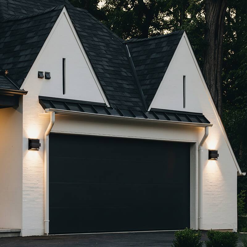 C Cattleya 1-Light Matte Black Aluminum Integrated LED Wall Light - Matte Black