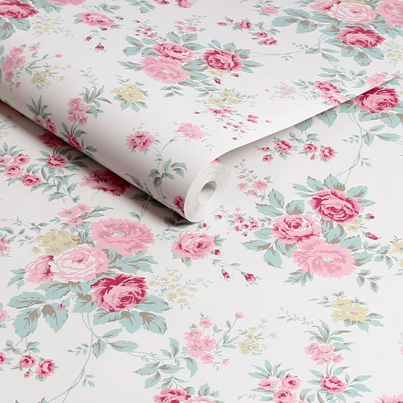 Shabby Chic by Rachel Ashwell Wild Flower Off White Wallpaper