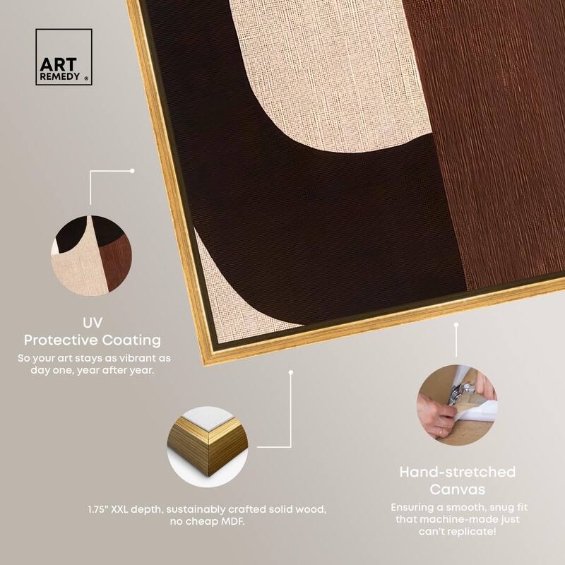 Quartet in Brown I Canvas by Art Remedy