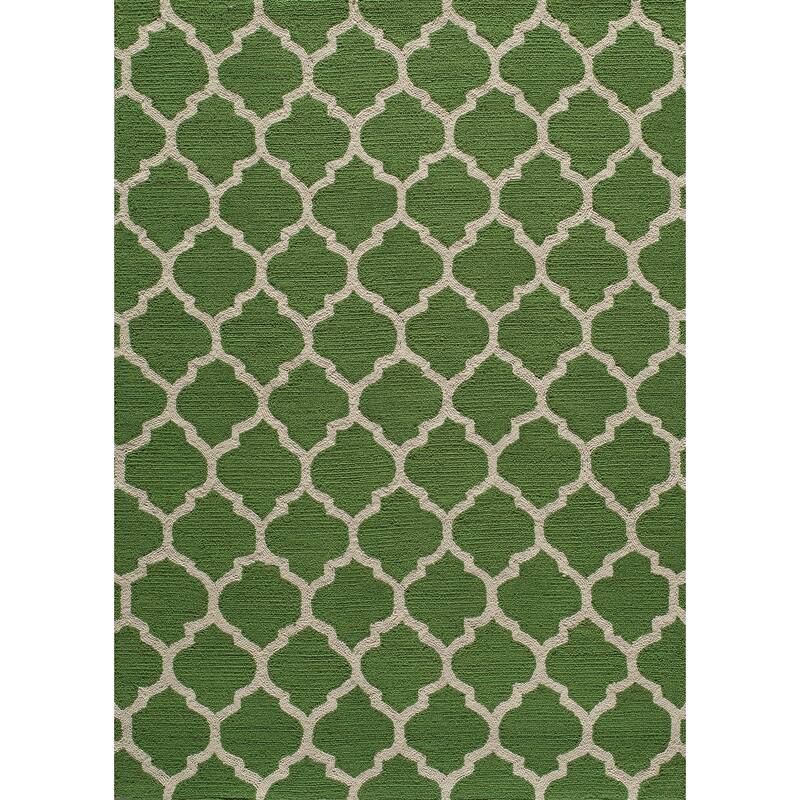 Momeni Geo Hand Hooked Polyester Contemporary Geometric Area Rug