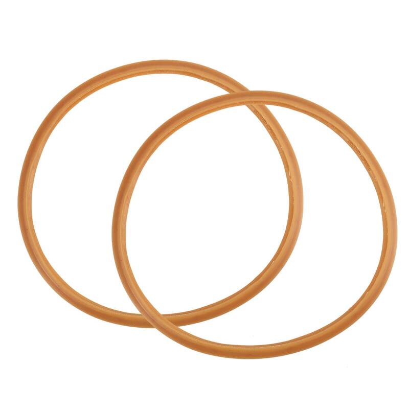 Cooker Gasket Sealing Ring Replacement Brown 22.5cm Inside Dia 2pcs