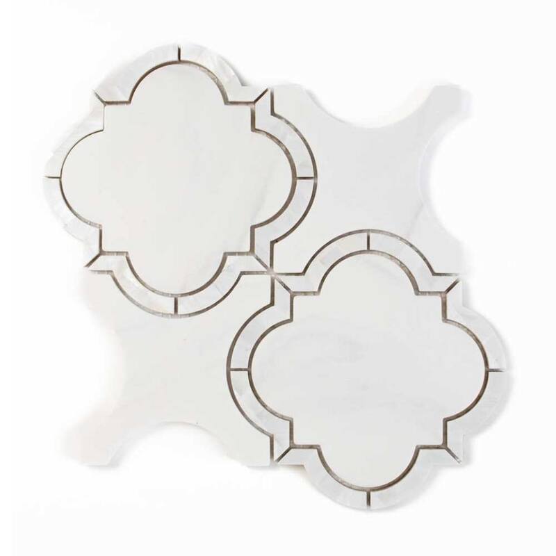 The Tile Life Delphi Pearl 12x12 Glass Backsplash Wall Tile
