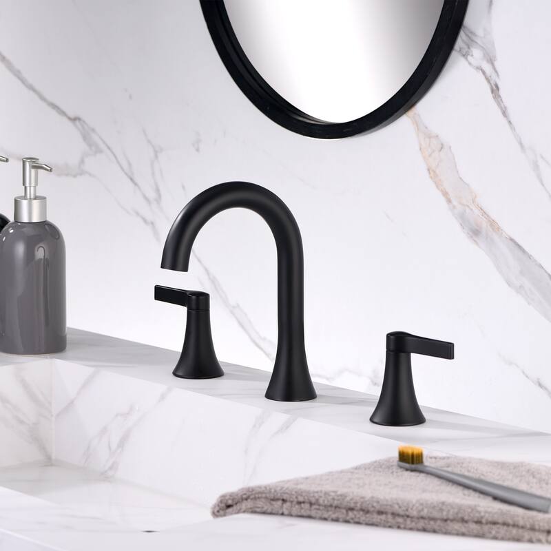 Luxier WSP11-T Widespread Bathroom Faucet with Pop-Up Drain