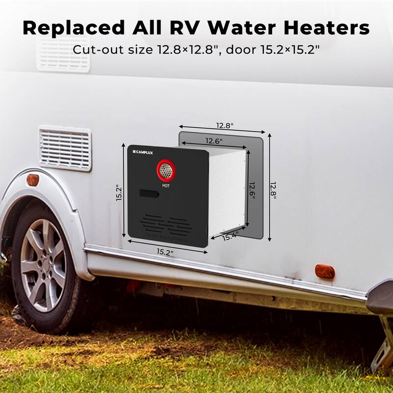 CAMPLUX Plus 10 2.64 GPM 65,000 BTU Propane RV Tankless Water Heater