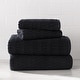 preview thumbnail 12 of 24, DKNY Metro Tile Quick Dry Bath and Hand Towel 4-piece Set Black