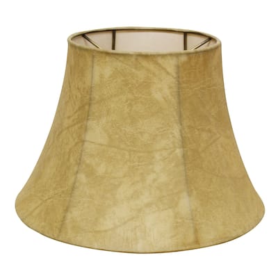 19" Faux Snakeskin Shallow Drum Parchment Lampshade - 19"x14"x11"