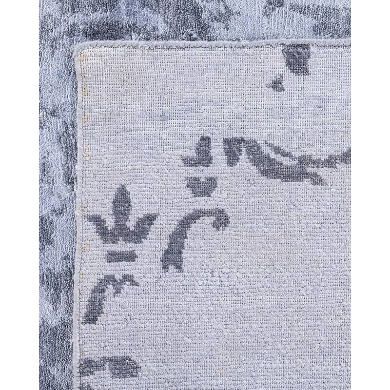 Modern One-of-a-Kind Hand-Knotted Area Rug - Ivory, 9' 1" x 12' 1" - 9' 1" x 12' 1"