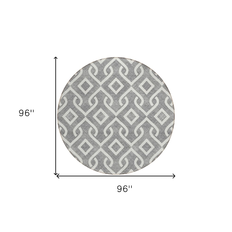 HomeRoots Geometric Transitional Rectangle Outdoor Rug