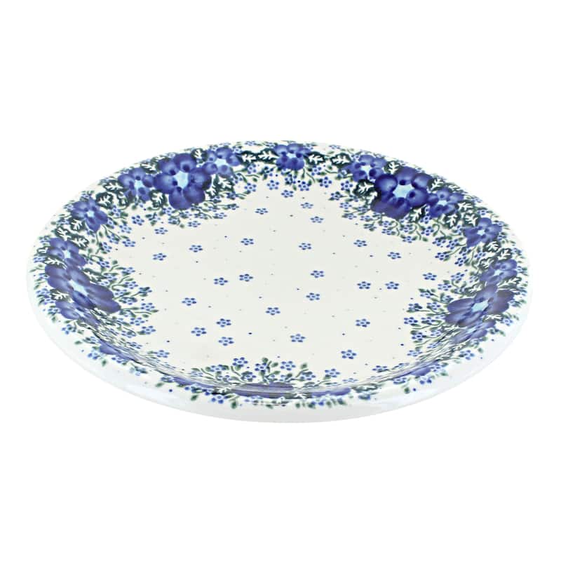 Blue Rose Polish Pottery Vena Dinner Plate - Melanie