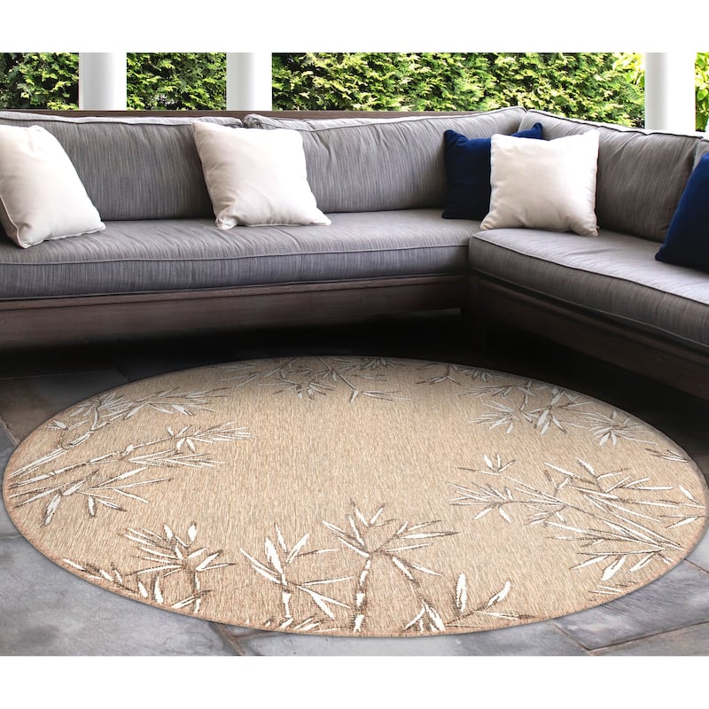 Liora Manne Carmel Bamboo Border Indoor/Outdoor Rug