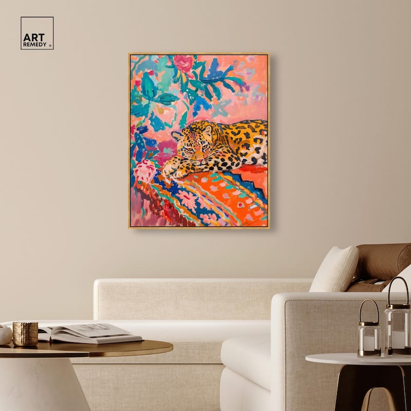 Jungle Cat in Color Canvas by Art Remedy
