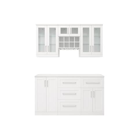 NewAge Products Home Bar 7-Piece Cabinet Set