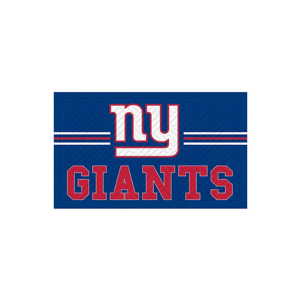 28 in. x 16 in. Embossed Mat, Cross Hatch, New York Giants