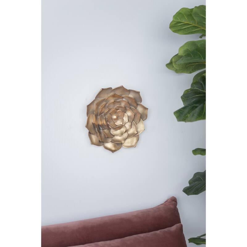D10x1.4" Succulent Wall Plaque