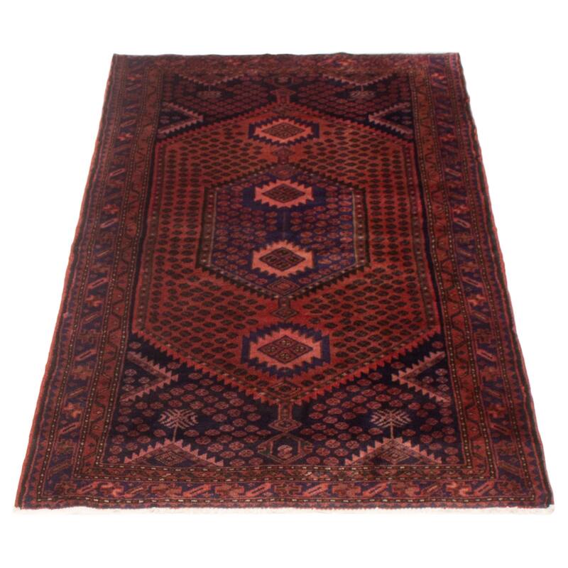 ECARPETGALLERY Hand-knotted Andelz Red Wool Rug - 3'7 x 6'6