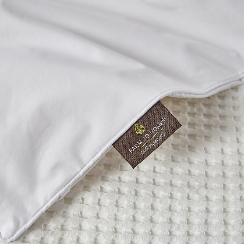 Farm To Home Organic Blended Cotton White Down Comforter