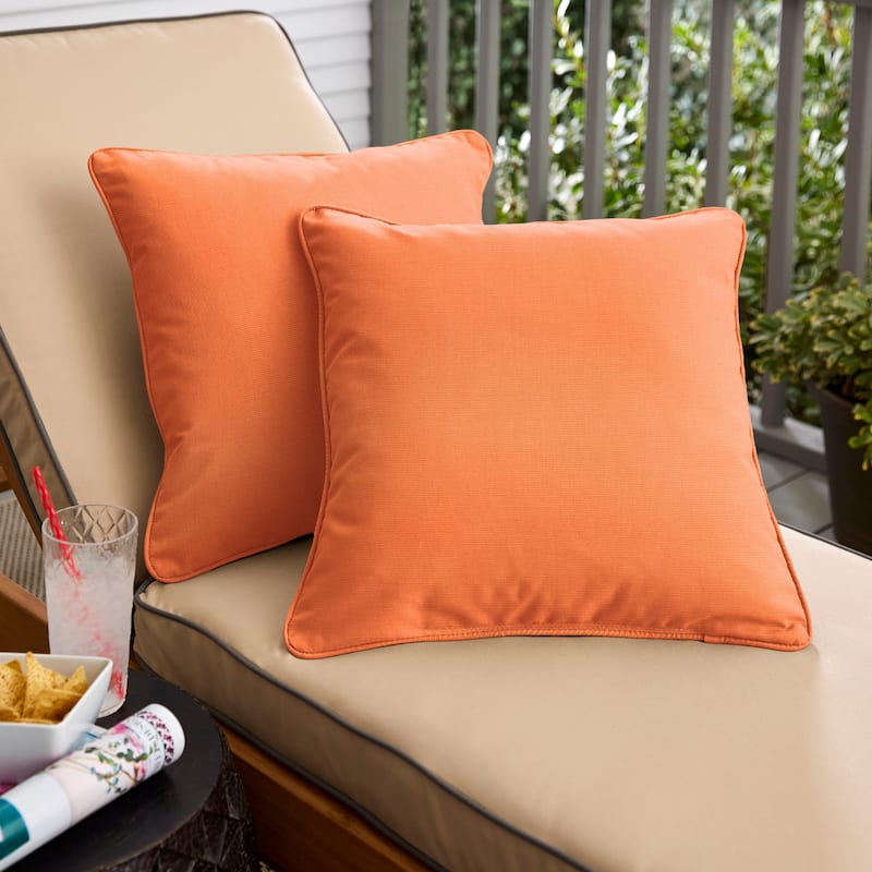 Clara 18-inch Indoor/ Outdoor Sunbrella Throw Pillows (Set of 2)