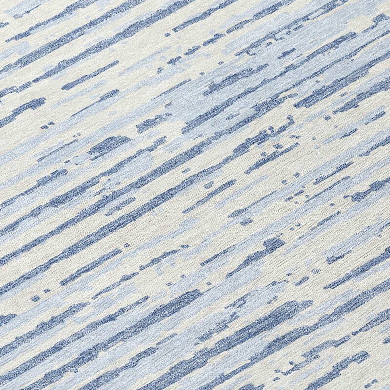Machine Washable Indoor/ Outdoor Ombre Chantille Abstract Rug