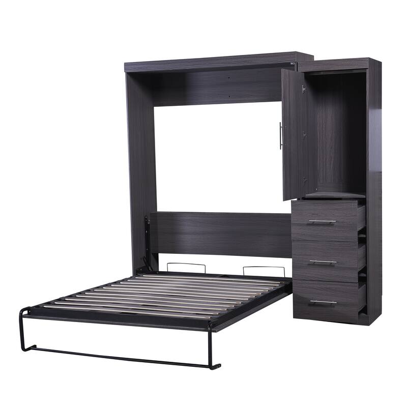 Murphy Bed with Wardrobe and Drawers